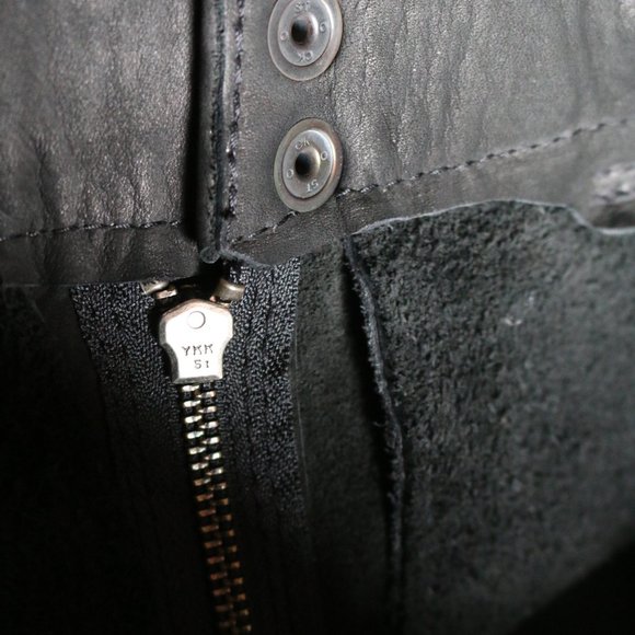 High-quality unworn black leather pants size XS. - Picture 2 of 16